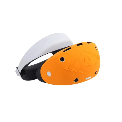 Vista 3 de Protective Cover for PSVR2 Headset, Thickened Silicone Protector Cover for Playstation VR2 PS5 Accessories (Orange)