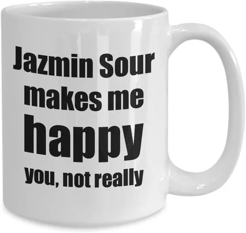Vista 2 de Jazmin Sour Cocktail Mug Lover Fan Funny Gift Idea For Friend Alcohol Mixed Drink Novelty Gag Coffee Tea Cup 15 oz