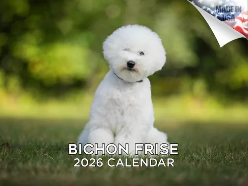 Vista 127 de Calendario de Lebrel Afgano 2025 2026, calendario mensual de pared de raza canina, 12" x 18" abierto, papel grueso sin traspaso, ideal para regalo