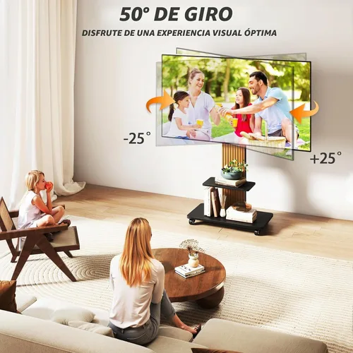 Vista 3 de TVON - Soporte de TV resistente para televisores grandes de 55 a 100 Negro