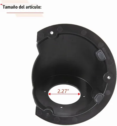 Vista 3 de RLB-HILON Carcasa de cuello de llenado de combustible Compatible con Dodge Ram 1500 2500 2013 a 2018, para Dodge Ram 3500 2010 a 2018