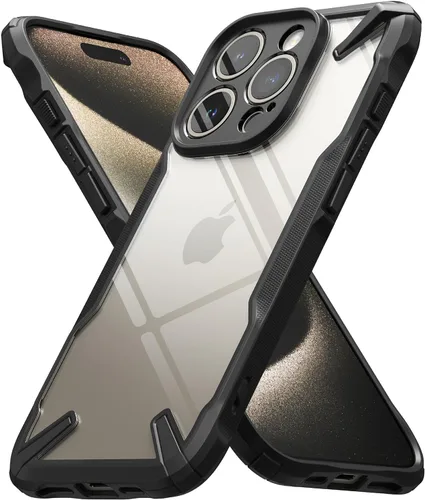 Vista 24 de Funda Ringke Fusion-X para iPhone 15 [Recortes precisos para lentes de cámara] Funda protectora a prueba de golpes de amortiguación pesada de ajuste