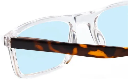 Vista 2 de Magz Gramercy - Gafas de lectura con filtro de luz azul, para hombres y mujeres, para lectura de computadora, para colgar en el cuello, con conexión