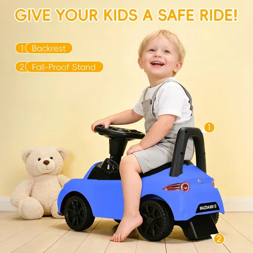 Vista 2 de Vehículo de empuje para niños MX-5 con licencia Azul