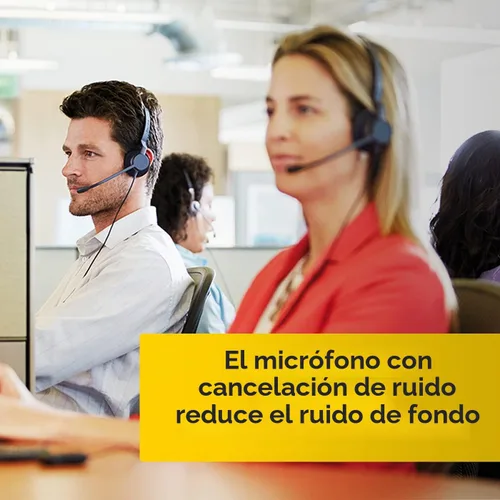 Vista 9 de Jabra Biz 2300 USB Duo Auriculares profesionales con cable para centro de llamadas
