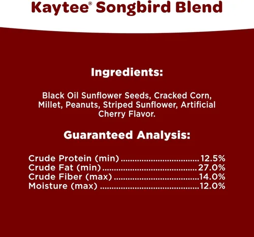 Vista 7 de Kaytee Wild Bird Songbird Blend Semillas para Pájaros, 5 Libras