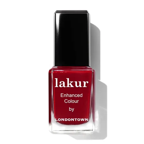 Vista 15 de LONDONTOWN Lakur Nail Polish - Red, Long-Lasting, Streak-Free, Chip-Resistant 21+ Free Non-Toxic Vegan Nail Color, Strengthens & Hydrates Nails