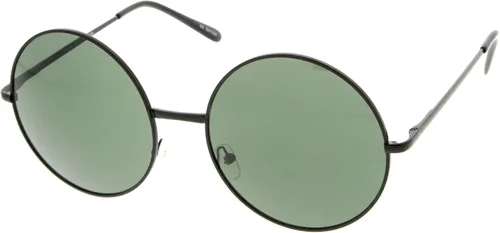 Vista 2 de zeroUV Gafas de sol redondas súper grandes de gran tamaño con patillas delgadas de 2.402 in