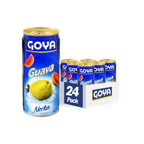 Vista 2 de Goya - Néctar de guayaba, jugo tropical dulce, batidos, 33.8 onzas líquidas, paquete de 12 Sweet Tropical Juice for Smoothies, Cocktails