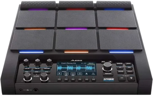 Vista 3 de Alesis Strike Multipad - Instrumento de percusión de 9 almohadillas con muestreador, bucle, 2 entradas y salidas, tarjeta de sonido, carga