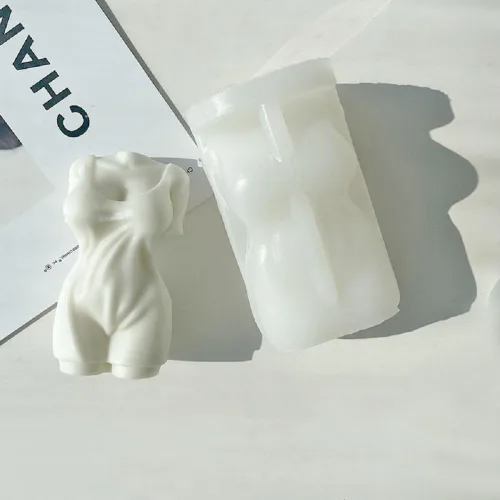 Vista 3 de Molde de vela en forma de cuerpo para mujeres, figuras musculosas y masculinas femeninas, molde de silicona para jabón, cera de soja, resina epoxi