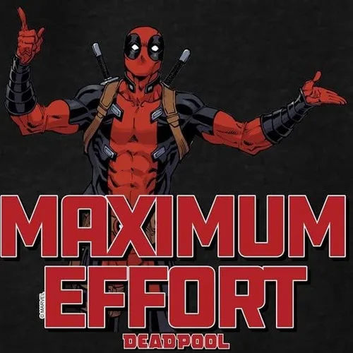 Vista 3 de CafePress Deadpool Maximum Effort Hoodie Dark Mens Hoodie