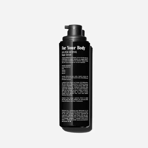 Vista 2 de Nécessaire The Body Retinol - Suero reparador reafirmante + loción corporal de retinol para mujeres y hombres. Prevención de arrugas + líneas. 0.1%