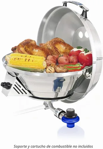 Vista 2 de Magma Productos, Horno portable marino, con 3 funciones: hervidor de agua, Estufa y parrilla, funciona a gas propano