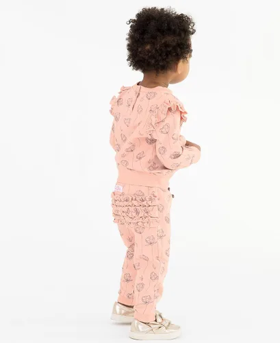 Vista 4 de RuffleButts Conjunto deportivo para bebéniña pequeña