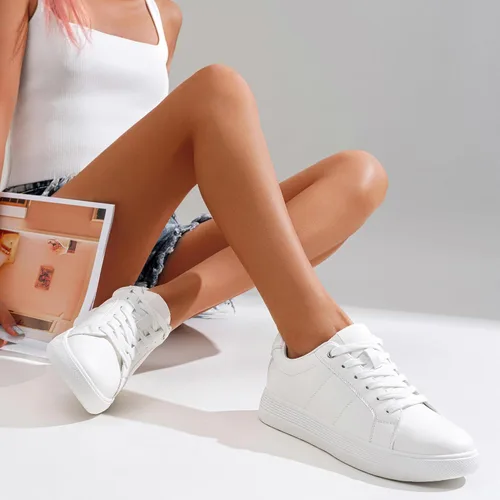 Vista 8 de Vepose Blanco Casual Zapatillas de deporte para mujer Moda Cómodo Slip On Low Top 8013 Zapatos