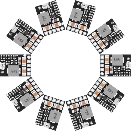 Vista 11 de DROK Convertidor de corriente CC de 5 V, 5 piezas de mini regulador de voltaje DC 4.5-20V 12V 9V reductor transformador tablero 3A 10W de voltaje