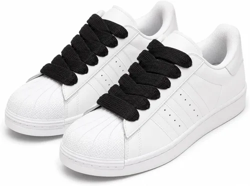 Vista 2 de Premium Special Patterns Fashion Sneakers Shoelaces Negro [Nylon]