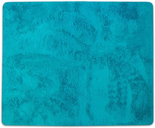 Vista 3 de Alfombra decorativa de piel sintética de 4 x 5 pies, ultra suave y lujosa, libre de crueldad, respetuosa con el medio ambiente, antideslizante