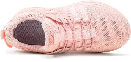 Vista 4 de Zapatos deportivos sin cordones para niños y niñas, ligeros, transpirables, antideslizantes, para caminar, correr, niños