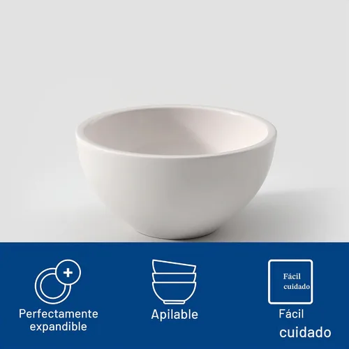 Vista 4 de [Usado] Villeroy & Boch Artesano Original - Tazón de arroz, 20 onzas, porcelana premium, color blanco