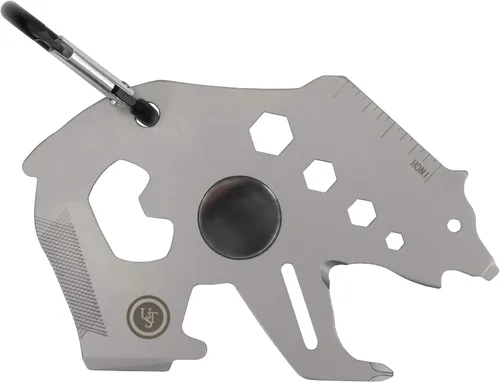 Vista 22 de UST Tool-a-Long - Mosquetones multiherramienta con construcción duradera y compacta de acero inoxidable para senderismo, kayak, campamento, viajes