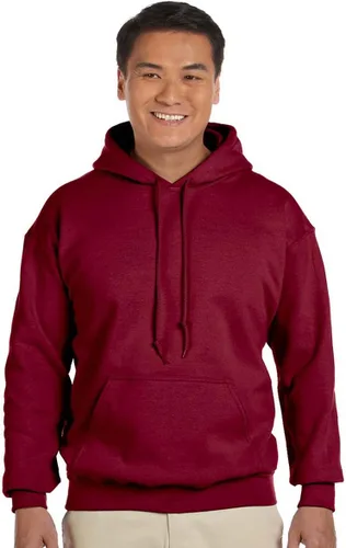 Vista 30 de Gildan - Sudadera con capucha para hombre, mezcla pesada, cordón de ajuste, Rosa de seguridad