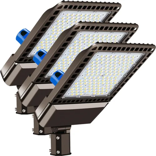 Vista 12 de Juyace Luz LED de estacionamiento de 240 W con fotocélula 36000LM 5000K, luz de inundación de seguridad IP65 del atardecer al amanecer al aire libre
