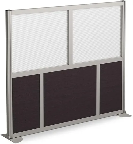 Vista 5 de NBF - Divisor de pared de panel de privacidad para cubículo, separador de habitación moderno, panel divisor de habitación portátil de pie sin Nogal