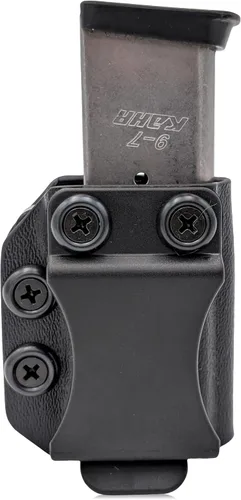 Vista 3 de Funda redondeada para cargador – IWB o OWB, portacargador Kydex, retención ajustable, portacargador de repuesto, porte oculto, porte abierto