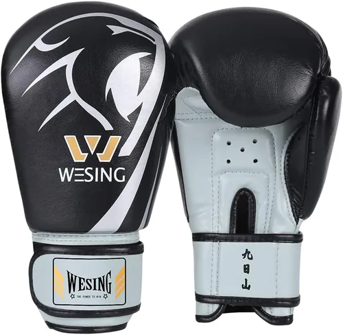 Vista 12 de Wesing - Guantes de boxeo profesionales para hombres y mujeres, guantes de boxeo para kickboxing, guantes de entrenamiento para adultos y niños