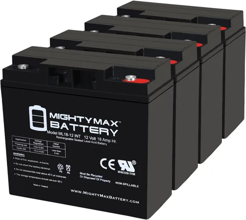 Vista 9 de Mighty Max Battery ML18-12INT - Batería recargable SLA AGM de 12 V, 18 Ah, terminal de rosca interna (INT)