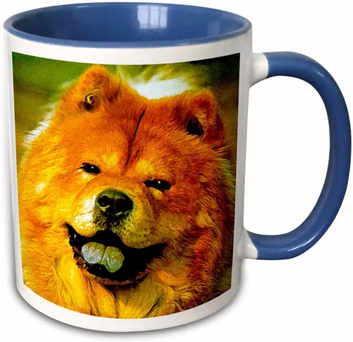 Vista 10 de Perros – Chow Chow Chow Chow – Tazas, Negro/Blanco