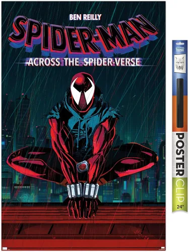 Vista 11 de Trends International Marvel Spider-Man: Across The Spider-Verse - Póster de pared de una hoja de Ben Reilly, 34 pulgadas de largo x 22.4 W, versión
