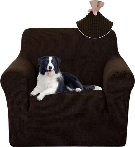 Vista 10 de U-NICE HOME Funda para sofá biplaza elástica, cubierta para sofá, funda para sillón, protector de muebles para sofá con 2 cojines, funda para sofá