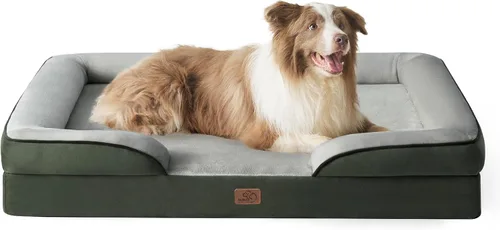 Vista 67 de Bedsure - Cama para gatos de interior, sofá cama lavable para perros muy pequeños, espuma de soporte con funda extraíble y lavable, forro Gris