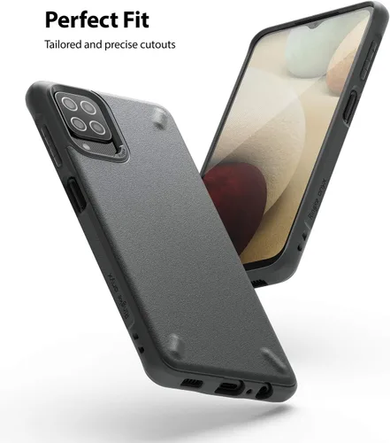 Vista 3 de Ringke Onyx - Funda compatible con Samsung Galaxy A12 (6.5 pulgadas), antihuellas dactilares, antideslizante, agarre cómodo, resistente, duradera, a