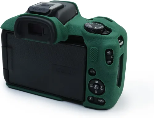 Vista 4 de MUZIRI KINOKOO Funda de Silicona para Canon EOS R50 Vlog Cámara - Verde