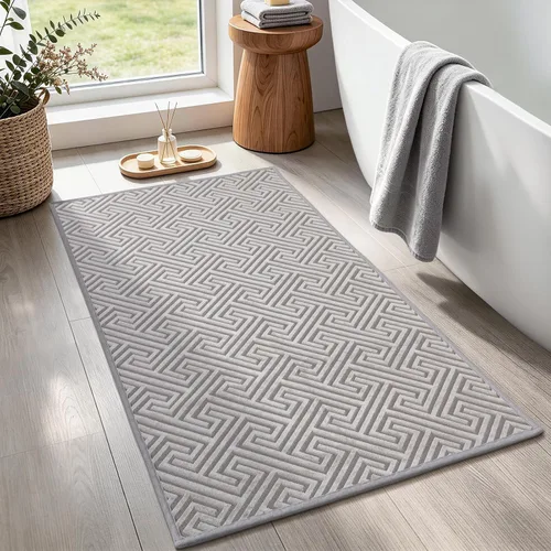Vista 30 de YIHOUSE Alfombras de baño beige de 17 x 24 pulgadas, de secado rápido, antideslizantes, absorbentes, lavables a máquina, fina alfombra de baño