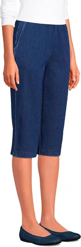 Vista 3 de Pantalón Lands' End capri, de cintura alta y elástica, pantalón deportivo sin cierre, para mujer