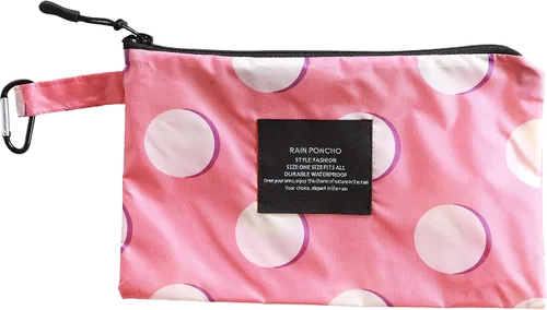 Vista 6 de Krespuka Poncho de lluvia impermeable para mujer, con capucha, cremallera, senderismo, ciclismo