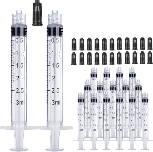 Vista 10 de Paquete de 30 jeringas Luer Lock de 0.03 fl oz sin aguja, jeringas