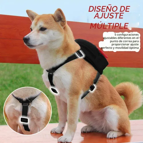 Vista 3 de Mochila para Perros para Perros Pequeños para Usar, Lindo Arnés para Mascotas Cachorros Mochilas con Correa Ajustable Bolsa Autotransportadora