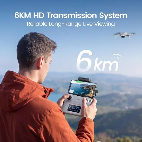 Vista 5 de Holy Stone HS360G 8K GPS Drone con cámara para adultos, tiempo de vuelo de 3B gris