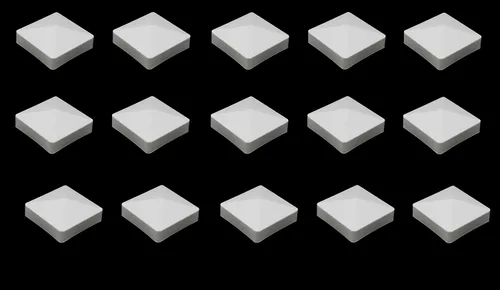 Vista 9 de Pyramid True - Tapa de vinilo de plástico para poste de valla de 4 x 4 pulgadas (3.937 in x 3.937 in), color negro o blanco/múltiples cantidades