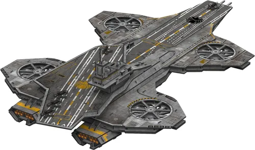 Vista 5 de 4D Build, Marvel Studios Avengers Helicarrier, kit de modelo de papel de rompecabezas 3D, kit de modelo de papel de 220 piezas para adolescentes