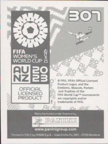 Vista 2 de Pegatinas de la Copa Mundial Femenina de Panini FIFA 2023 #307 Linda Caicedo Colombia Mini Sticker Soccer Futbol Tarjeta de intercambio