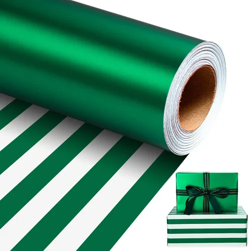 Vista 40 de Homeral Rollo de papel de regalo Jumbo de 30 pulgadas x 32.8 pies, color azul rey metálico para Navidad, cumpleaños, vacaciones, boda, baby shower
