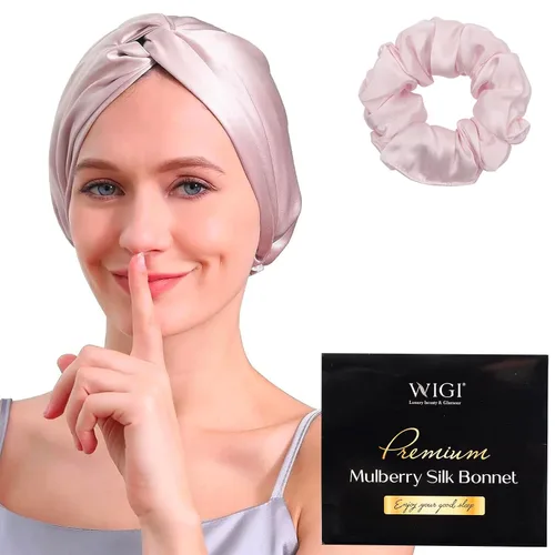 Vista 16 de WIGI Juego de 2 coleteros de seda, 100% seda de morera pura, no daña el cabello para mujeres, súper suave, elegante, apto para todo tipo de cabello