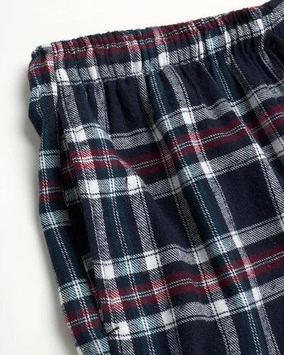 Vista 6 de U.S. Polo Assn. Conjunto de pijama térmico para hombre, camiseta de punto gofre y pantalones largos de John, caja de regalo